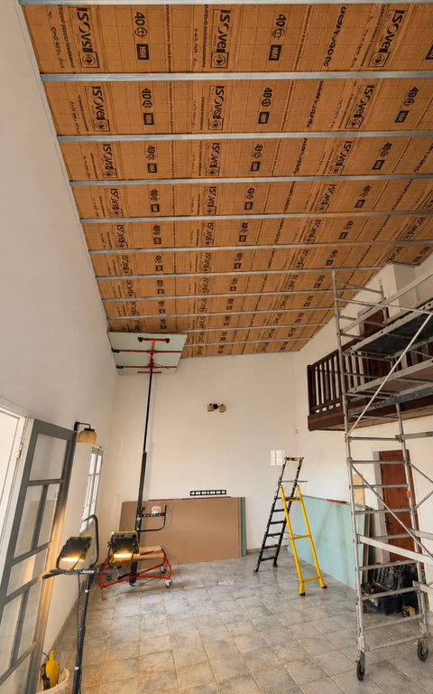 Chantier JDM3 — pièce à vivre rénovée